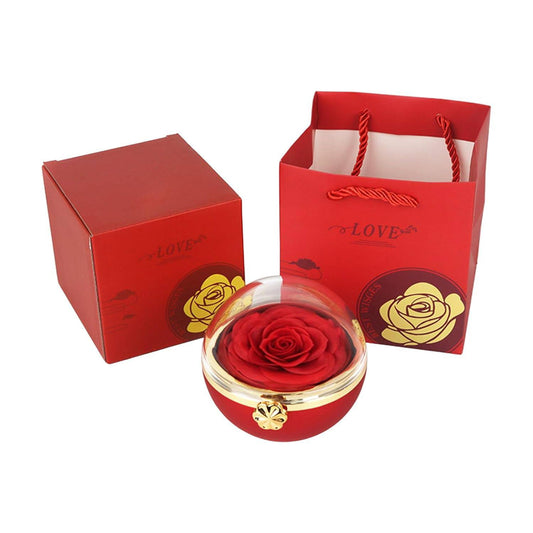 COLLIER ANGE D'AMOUR + BOÎTE  ROSE ÉTERNELLE